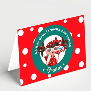 TARJETA LE HAS DADO LA VUELTA A MI MUNDO